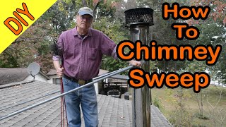 Chimney Sweep Chimney Cleaning how to clean your chimney Flue Cap Tools [upl. by Solhcin360]