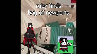 ruby finds bag of newports airvc meme [upl. by Ynney]