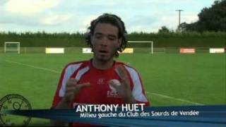 Handisport  Football Club des sourds de Vendée [upl. by Ahsenauj490]