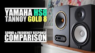 Tannoy Gold 8 vs Yamaha HS8  Sound amp Frequency Response Comparison [upl. by Kiefer]