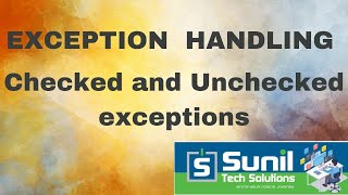 Java Checked and Unchecked Exceptions [upl. by Yvad309]