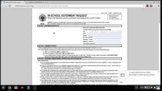 How to complete an InSchool Deferment form [upl. by Ahsir166]