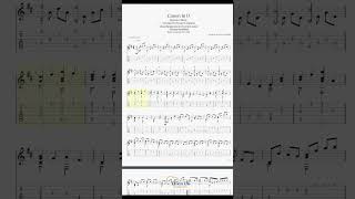 Canon In D by Johann Pachelbel Baroque Music for Classcial Guitar with TABs [upl. by Okire]