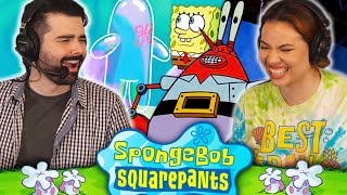 We Watched SPONGEBOB SEASON 2 EPISODE 3 AND 4 For the FIRST TIME BUBBLE BUDDY amp IMITATION KRABS [upl. by Lavotsirc]