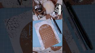 DIY  Calendar August 2024  ⚫⚪🟤 augustcalendar diyideas drawings [upl. by Tory]