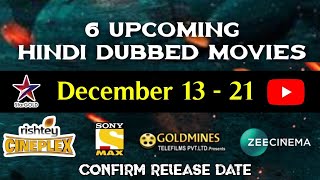 December  6 Upcoming New South Hindi Dubbed Movies  Rowdy Sarkar  Sammohanam Hindi Dubbed [upl. by Vatsug]