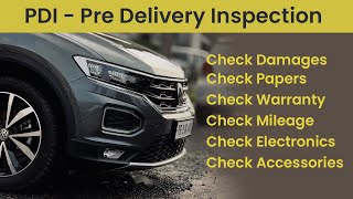 10 Points PDI of your car  Pre delivery inspection  All pre delivery points covered [upl. by Savinirs]