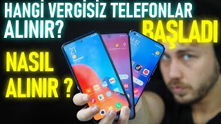 Vergisiz Alınacak En İyi Telefonlar  Vergisiz Telefonlar Nasıl ALINIR [upl. by Middle49]