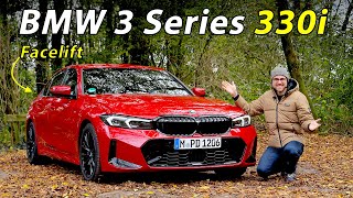 Is the BMW 3 Series facelift the most fun midsize sedan 2023 BMW 330i M Sport driving REVIEW [upl. by Ecnahc]