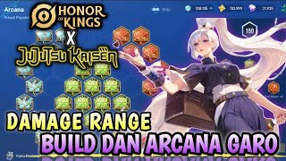 Garo Build Arcana dan Gameplay Terbaru honorofkings hok garo farmlane [upl. by Leiva]