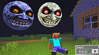 i Found Scary LUNAR MOON 😱 in Minecraft  Minecraft Lunar Moon [upl. by Biancha]