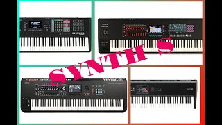 Yamaha Montage m8x Vs Roland Fantom Vs Yamaha Montage Vs Korg Nautilus Vs Kurzweil k2700 [upl. by Nylknarf993]