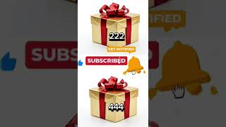 Choose 222 vs 444 ANY ONE GIFT BOX  shorts gift ytshorts [upl. by Reiss]