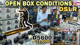 CHEAPEST Price OPEN box DSLR camera IN kolkata 📸 D5600 200d 80D 90d D7500 d5300 [upl. by Saddler]