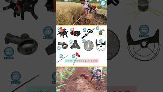 Backpack vs sidepack brush cutter  best agriculture machine brushcutter agriculture farmer [upl. by Einegue]