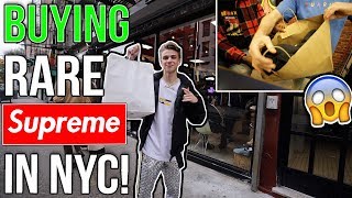 Buying SUPER Rare Supreme Clothing in NYC Hypebeast Shopping [upl. by Retep]