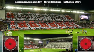 Remembrance Sunday 2024  Ibrox Stadium [upl. by Olrac]