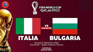 DIRETTA LIVE STREAMING PARTITA QUALIFICAZIONI MONDIALI QATAR 2022 ITALIA VS BULGARIA [upl. by Fabozzi30]