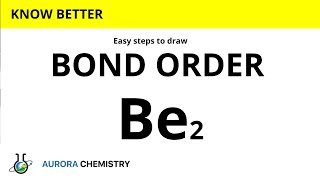 BOND ORDER of Be2 molecule  Bond order of BERYLLIUM MOLECULE [upl. by Odnomyar]