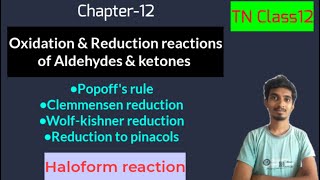 Oxidation and reduction reactions of Aldehydes amp KetonesChapter12Class12 [upl. by Anavoj]