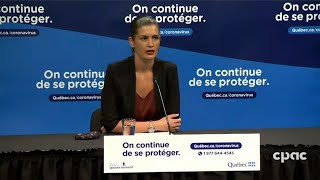 Mise à jour du Québec sur la COVID19 – 27 juillet 2020 [upl. by Retsevel]