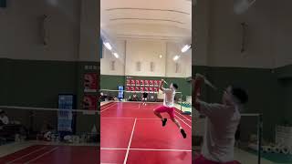 Insane Hook Shot Did This Shuttle Just Cheat  Badminton Singles Highlight 🎯🏸 [upl. by Anayad]