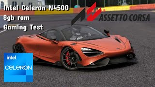 Assetto Corsa Intel Celeron N4500 8gb ram laptop gaming test [upl. by Christian]