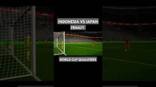 INDONESIA VS JAPAN ADU PENALTI efootball football shorts [upl. by Ahseen990]