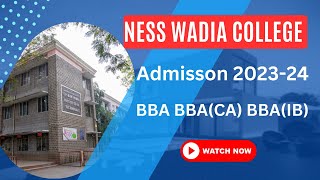 Ness Wadia College of Commerce Admission 202324 [upl. by Eed]