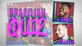 BRAZILIAN QUIZ  FRED amp ALEX TELLES talk BRAZIL SAMBA and SINGING [upl. by Maurili]