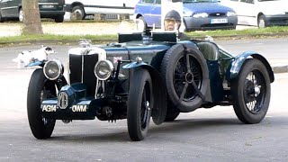 MG K3 Magnette 1935 on the road in France Or an MG QType [upl. by Oicirbaf]