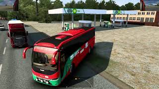 Driving the BRTC bus on N1  Pro BD 940  BD Map Mod  part3 [upl. by Hanahs548]