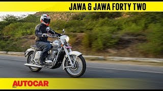 Jawa and Jawa Forty Two  First Ride Review  Autocar India [upl. by Salangi]