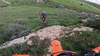 KTM 350 EXCF vs TM EN250Fi 4T Secret Enduro TrackSpecial Lachishהקפת אנדורו במסלול סודי בלכיש🇮🇱 [upl. by Anatol174]