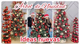 COMO DECORAR TU ÁRBOL DE NAVIDAD TRADICIONAL MODERNO🎄❤️TEMA ÁRBOL SIN PODAR  DIY arboldenavidad [upl. by Klepac]