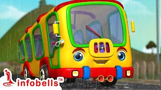 My School Bus Is Coming My Dear School Bus Song  Baby Rhymes amp Songs  Infobells [upl. by Mosley]