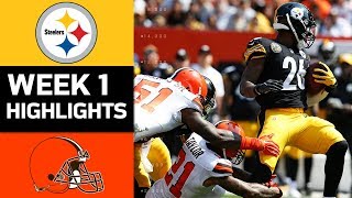 Steelers vs Browns  NFL Week 1 Game Highlights [upl. by Darleen]