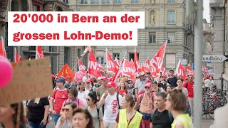 20000 in Bern sagen Die Löhne müssen rauf [upl. by Irim786]