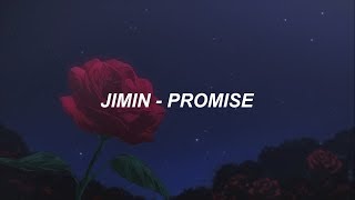 BTS 방탄소년단 JIMIN Promise 약속 Easy Lyrics [upl. by Adev]