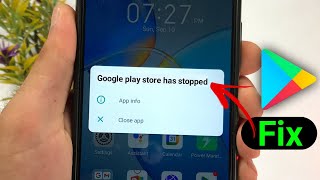 How To Fix Google play store has stopped Problem [upl. by Naawaj]