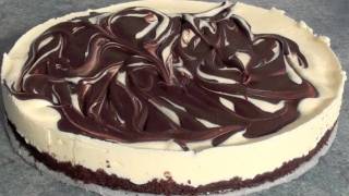 No Bake Chocolate Swirl Cheesecake recipe [upl. by Ahseym570]