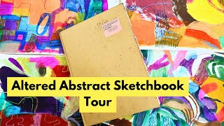 Mixed Media Abstract Sketchbook Tour [upl. by Hanavas]