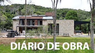 DIARIO DE OBRA  CASA EM ARARAS  PETRÓPOLIS RJ [upl. by Eitra665]