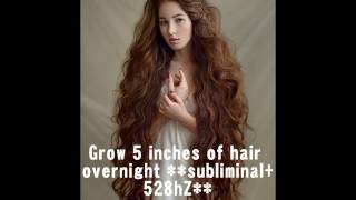 Grow 5 Inches Of Hair OVERNIGHT 100 GUARANTEED affirmations  528hZ frequency [upl. by Hales]