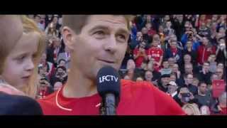 Steven Gerrards farewell speech at Anfield [upl. by Fredek]