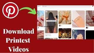 How to Download Pinterest Videos on windows and pc  Pinterest Video Download Kaise Karen2023 [upl. by Ettenahs831]