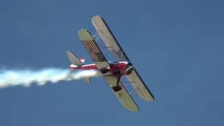 Greg Shelton Stearman Aerobatic Demo  Oshkosh 2017 Sunday [upl. by Isaacson952]