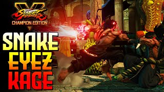 1 Kage On CFN  SFV Champion Edition  SnakeEyez Kage Madness  Season 5 [upl. by Newhall]