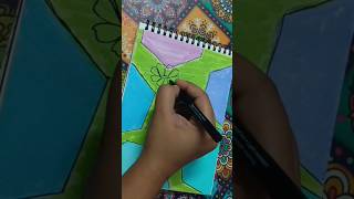 Boho art bohoart diypaint youtubeshorts youtubeshort shortsviral flowerart easyart [upl. by Judsen]