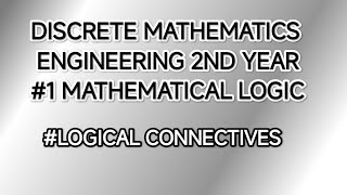 discrete mathematics engineering 2nd year Full course [upl. by Yvehc]